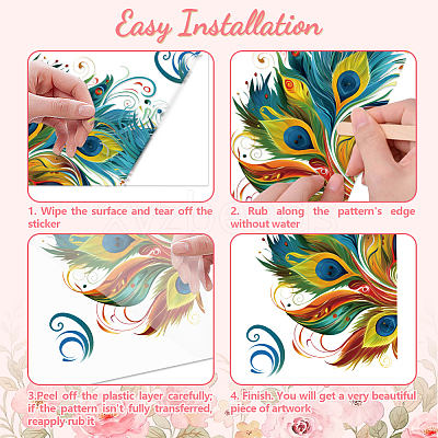3 Sheets 3 Styles PVC Waterproof Decorative Stickers DIY-WH0404-117-1