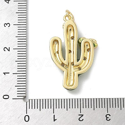 Brass Enamel Pendants KK-B155-21G-1