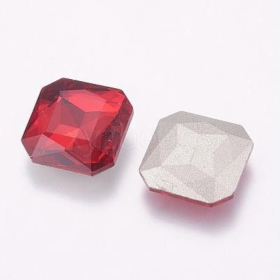Pointed Back K9 Glass Rhinestone Cabochons RGLA-F048-M-1
