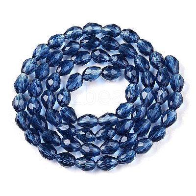 Transparent Glass Beads Strands X-EGLA-N013-T6mm-D28-1