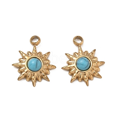 Synthetic Turquoise Pendants GG-CBAA892-02G-1