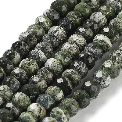 Natural Silver Line Jasper Beads Strands G-Z042-B01-04-1