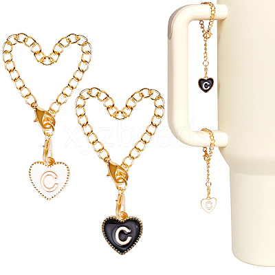 2 Sets Alloy Enamel Cup Pendant Decorations HJEW-SC0001-56C-1