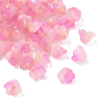 Transparent Glass Beads Caps GLAA-B028-01-1
