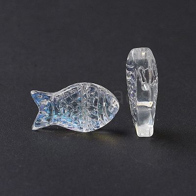 Transparent Electroplate Glass Beads GLAA-I050-10K-1