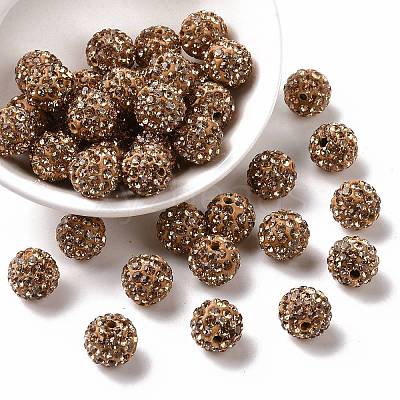Pave Disco Ball Beads RB-A130-10mm-1-1