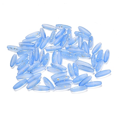 Frosted Glass Beads FGLA-L001-001H-1