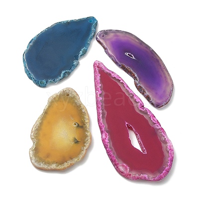 About 100G Natural Agate Pendants G-YW0002-01-1