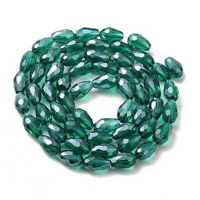 Electroplate Glass Beads Strands EGLA-R008-15x10mm-2-1