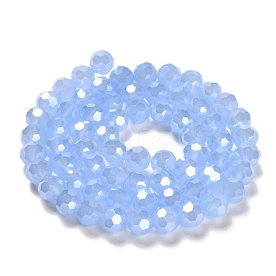 Electroplate Glass Beads Strands EGLA-A035-J8mm-A03-1