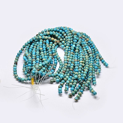 Natural Imperial Jasper Beads Strands G-I122-6mm-10-1