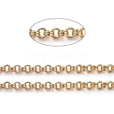 3.28 Feet Soldered Brass Rolo Chains X-CHC-G005-22G-1