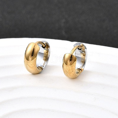 304 Stainless Steel Hoop Earrings EJEW-Z123-01A-GP-1