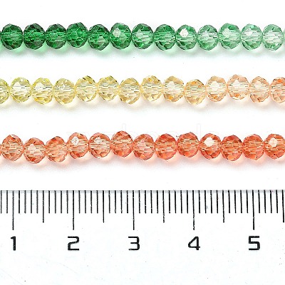 Transparent Painted Glass Beads Strands DGLA-A034-T4mm-A04-1