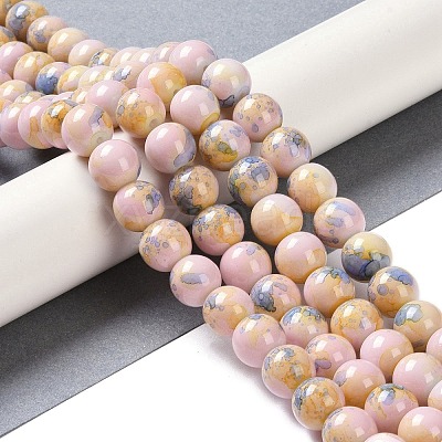Baking Paint Glass Bead Strands GLAA-H031-01C-15-1