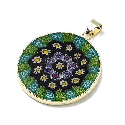 Handmade Lampwork Pendants LAMP-D002-04A-G-1