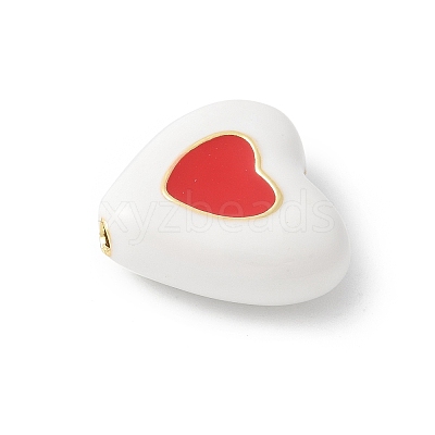 Brass Enamel Beads KK-P294-50G-02-1