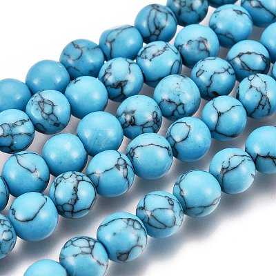 Synthetic Turquoise Beads Strands LS-Z0NDC013-1-1
