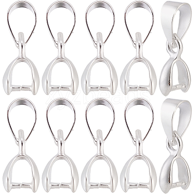 30Pcs Brass Ice Pick Pinch Bails KK-BBC0024-75A-1