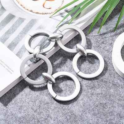 Handmade Spray Painted CCB Plastic Link Chains AJEW-JB00830-01-1