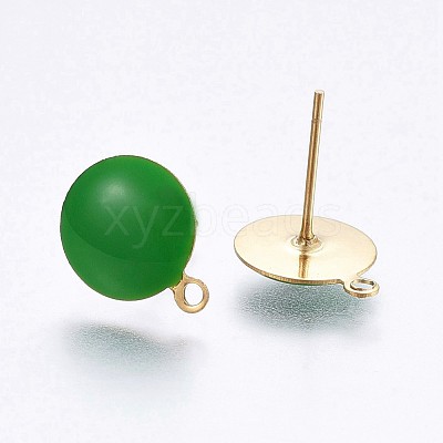 Ion Plating(IP) 304 Stainless Steel Stud Earring Findings STAS-P203-A04-02-1