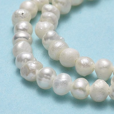 Natural Cultured Freshwater Pearl Beads Strands PEAR-F018-04D-01-1