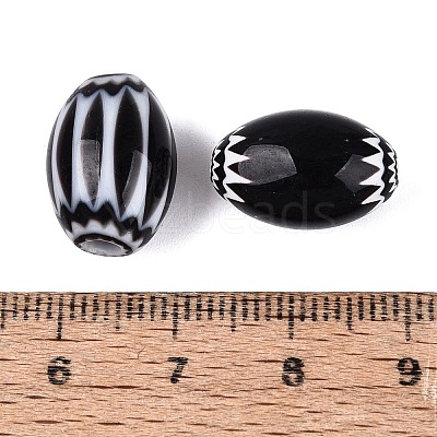 Handmade Millefiori Glass Barrel Beads LS-LA-N002-05B-1