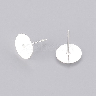 Brass Ear Studs KK-E174-S-NF-1