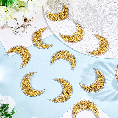 Resin Rhinestone Hotfix Rhinestone Iron on/Sew on Cloth Patches DIY-WH20063-030F-1