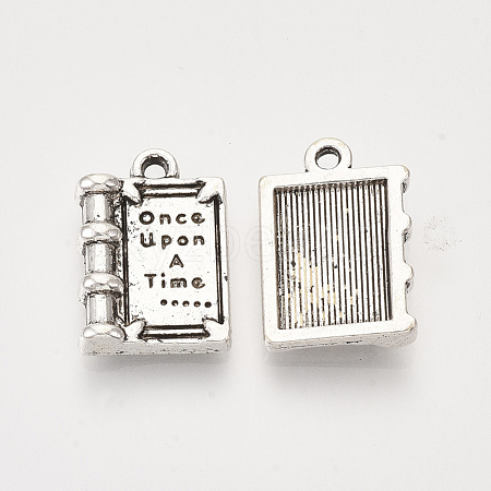 Tibetan Style Alloy Pendants for Teachers' Day TIBEP-S319-025AS-RS-1