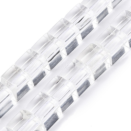 Transparent Glass Beads Strands GLAA-N001-46A-1