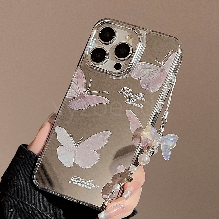 Ins mirror Butterfly Cartoon Shell TPU Plastic Mobile Phone Cover PW-WGD834D-02-1