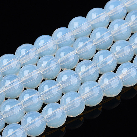 Transparent Glass Beads Strands GLAA-T032-T6mm-14-1