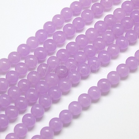 Natural Malaysia Jade Bead Strands G-M100-6mm-01-1