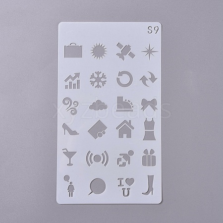 Plastic Drawing Stencil DIY-WH0155-16-1