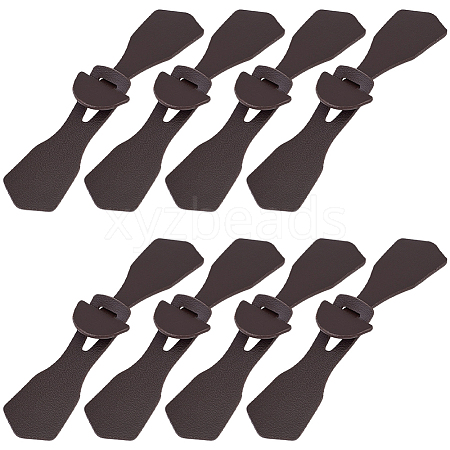 8Pcs 1-Hole PU Leather Buttons FIND-GF0008-82A-1