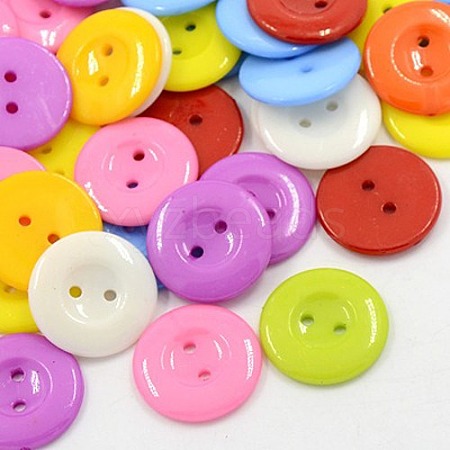 Acrylic Sewing Buttons for Costume Design X-BUTT-E087-A-M-1