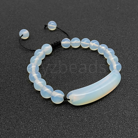 Opalite Bead Braided Bead Bracelets for Women Men LS5537-1-1