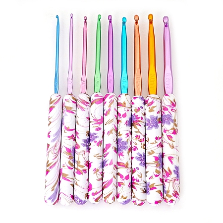 Printed ABS Plastic Crochet Hooks Needles PW-WG59BBC-01-1