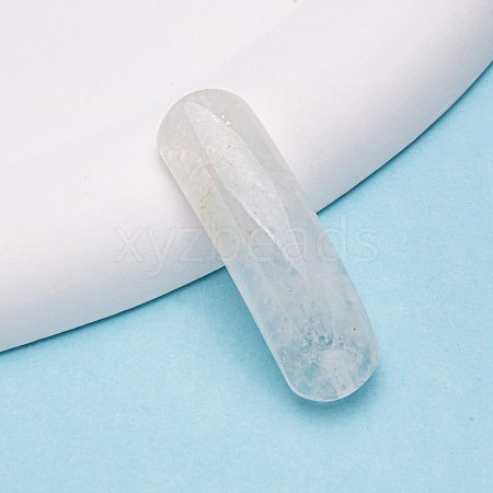 Natural Quartz Crystal Curved Rectangle Links PW-WGACC19-07-1