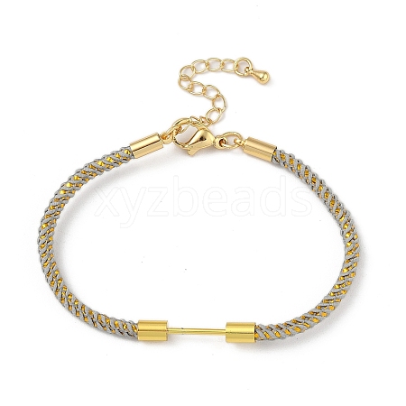 Braided Nylon Cord Bracelet Making MAK-L043-01G-05-1