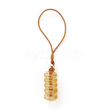 Glass Pendant Decorations HJEW-JM00408-01-1