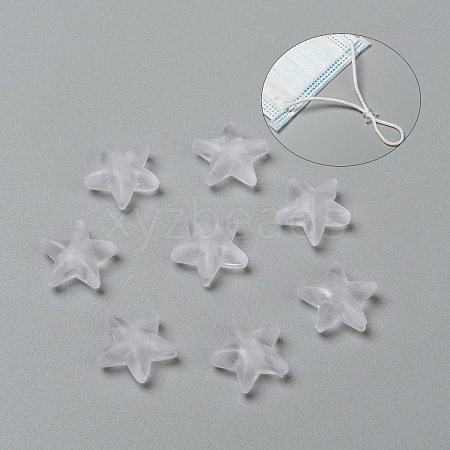 Star PVC Plastic Cord Lock for Mouth Cover LS-KY-D013-02B-1