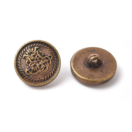 Plastic Shank Button BUTT-WH0014-13B-AB-1
