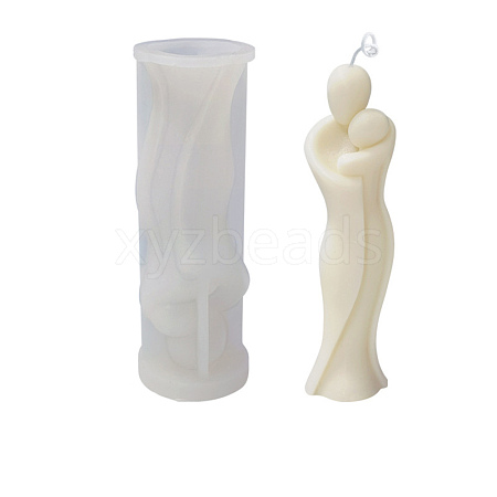 DIY Mother & Child Candle Silicone Statue Molds DIY-H001-06-1