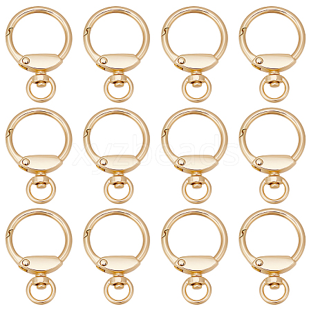 12Pcs Alloy Swivel Clasp FIND-SC0010-10KCG-1