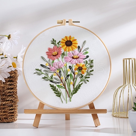 DIY Flower Embroidery Kits PW-WG3D908-04-1