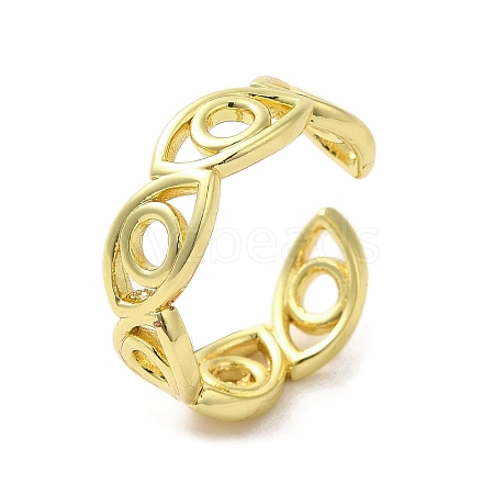 Rack Plating Brass Finger Ring RJEW-C072-01G-1