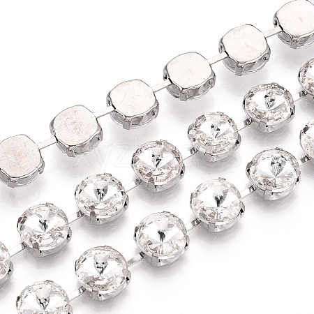 Iron Rhinestone Cup Chains CH-T006-11A-1