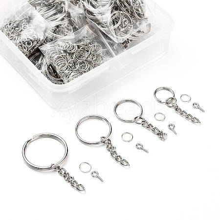 300Pcs 6 Style Keychain Clasps Set IFIN-YW0001-22-1